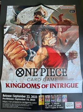 One Piece Card Game - Kingdom of Intrigue Poster - New - Store Exclusive