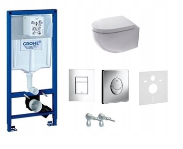 ZESTAW PODTYNKOWY GROHE+ miska, deska, przycisk