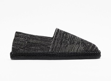 ZARA SZARE BUTY ESPADRYLE Z JUTOWA PODESZWA 39