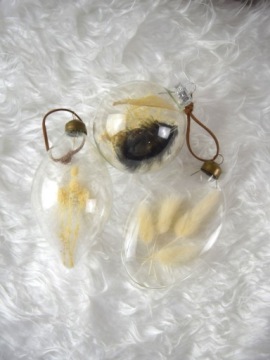 СТЕКЛЯННАЯ БЕЗЕЗЕКА С СУХИМИ ПАМПАСЫМИ ПЕРЬЯМИ БОХО РОЖДЕСТВО