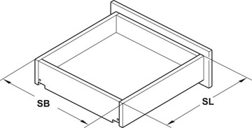 Prowadnica Favorit Nie pełny częściowy Hamulec Hafele 450