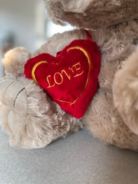 БОЛЬШАЯ ПЛЮШЕВАЯ СОБАКА С СЕРДЦЕМ-ТАЛИСМАН ДНЯ СВЯТОГО ВАЛЕНТИНА 50
