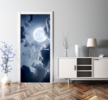 KSIĘŻYC PEŁNIA NAKLEJKA FOLIA DEKRACYJNA NA DRZWI