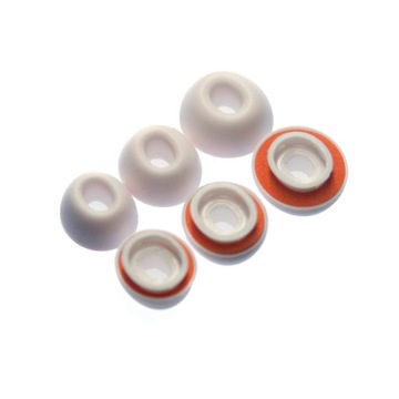 Gumki białe do Apple Airpods Pro 1 / 2 silikon + pianka