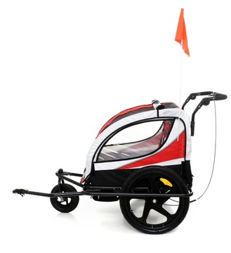 ПОДВЕСНОЙ, РЕГУЛИРУЕМЫЙ ПРИЦЕП ДЛЯ ВЕЛОСИПЕДА, ЧЕРНЫЙ