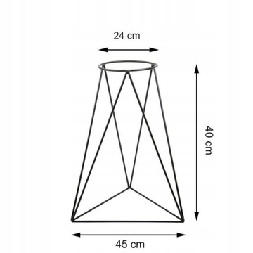 Металлическая подставка для цветов, подставка для одного цветочного горшка 40 см.