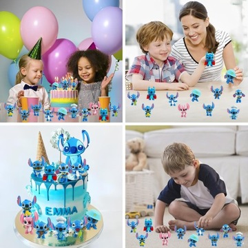 FIGURKI ANGEL ANDZIA I STITCH STICH STICZ LILO ZESTAW 10 FIGUREK W PUDEŁKU