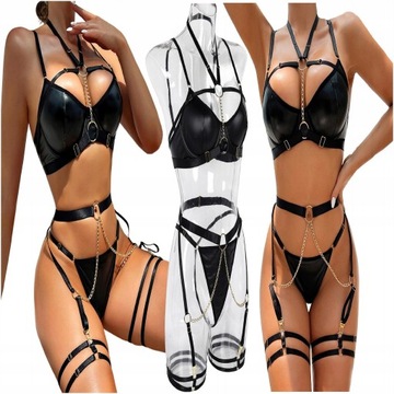 SEKSOWNA BIELIZNA DAMSKA KOMPLET BIELIZNY SEXY XL