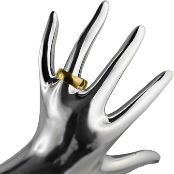 ЗОЛОТОЕ ОБРУЧАЛЬНОЕ КОЛЬЦО КО1 СТАЛЬ 316L 19,20,21 19ММ