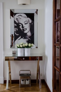 ГРИНВИЧ зеркальная прикроватная тумбочка с ящиками