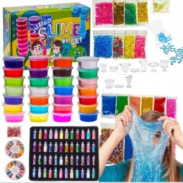 ZESTAW SLIME DO ROBIENIA GLUTÓW JUMBO KREATYWNY DUŻY XXL
