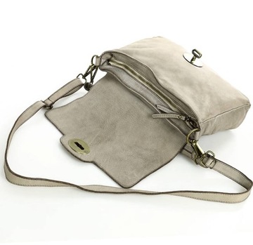 Torebka skórzana z klapą crossbody pelle lavata