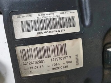 MERCEDES TŘÍDA E W212 14R E200 2.2 CDI KOMBI NÁDRŽ PALIVA