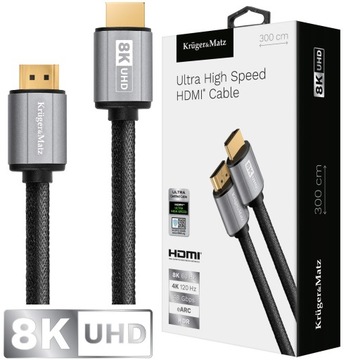 KABEL HDMI 2.1 8K OFC EARC PREMIUM 3M HIGH SPEED