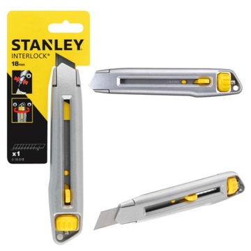 STANLEY NÓŻ INTERLOCK Z OSTRZEM ŁAMANYM 18 mm
