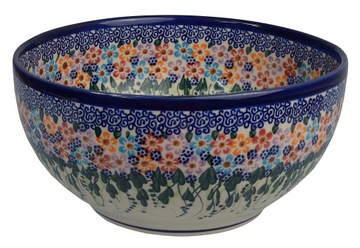 CERAMICZNA MISKA 24 cm CERAMIKA STYL BOLESŁAWIEC