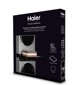 Коннектор HAIER HASTKU10FB, черный, с выдвижной полкой