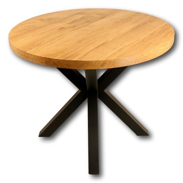 КУХОННЫЙ СТОЛ ИЗ МАССИВА ДУБА 100 СМ LOFT