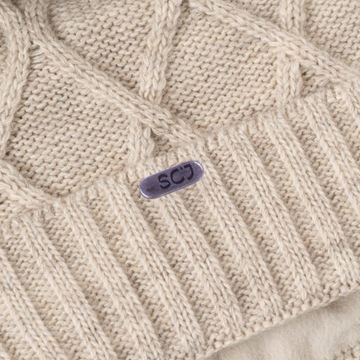 КОМПЛЕКТ ИЗ ШАРФА И ЗИМНЕЙ ШАПКИ С ПОМПОНОМ SCJ