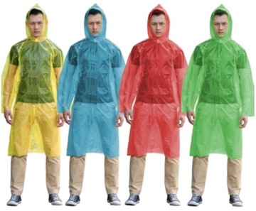 PŁASZCZ PRZECIWDESZCZOWY foliowy Z KAPTUREM PONCHO