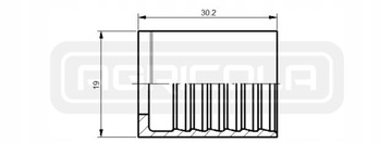 ВТУЛКА ДЛЯ ПРИСОЕДИНЕНИЯ КАБЕЛЯ 1SN DN6 10 шт.