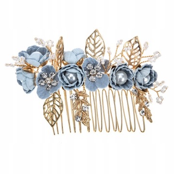 Bridal Grzebień Rhinestone Włosy Z Boku