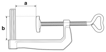 Струбцина настольная 60/22 мм BESSEY TK6
