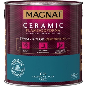 Farba MAGNAT CERAMIC C76 Lazurowy Agat 2,5L