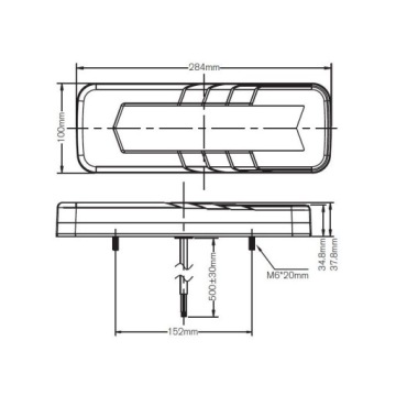 2X СВЕТОДИОДНЫЕ ЗАДНИЕ ФОНАРИ DYNAMIC SKIER ARROW