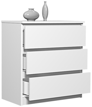 KOMODA BIAŁA YORK 70 3 SZUFLAD -PRODUCENT