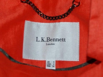 L.K.Bennett льняной жакет элегантный оранжевый 36 S