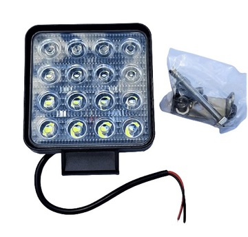 LAMPA ROBOCZA HALOGEN 16 LED 12/24V SZPERACZ REFLEKTOR DIOD L0081-B