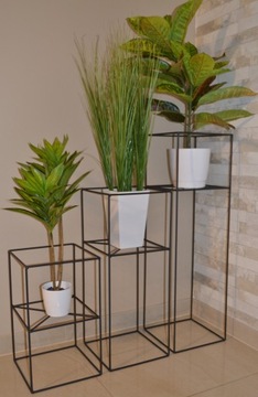 МЕТАЛЛИЧЕСКАЯ ПОДСТАВКА ДЛЯ ЦВЕТОВ, ПОДСТАВКА ДЛЯ ЦВЕТОВ, ЧЕРНАЯ 40 СМ LOFT POLISH PRODUCT