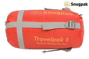 Легкий туристический спальный мешок Snugpak Mummy TRAVELPAK 1 — огненно-красный
