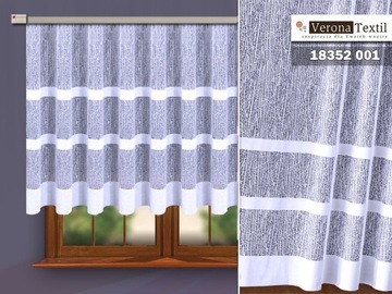 ЖАККАРДОВАЯ ШТОРА 18352/140 БЕЛАЯ НОВАЯ