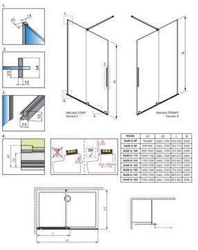 FURO Гардеробная стенка Black 80x200 Radaway