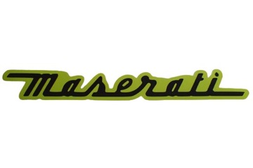 MASERATI NAKLEJKA STICKER 22,9 x 3 cm