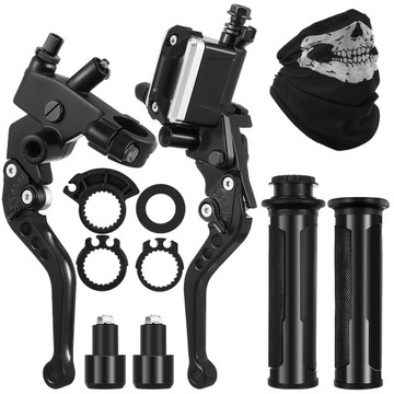 Krótkie sportowe uchwyty + manetki + ciężarki CNC