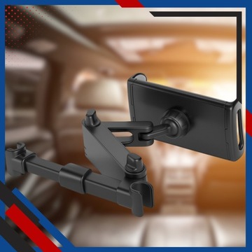 РЕГУЛИРУЕМЫЙ АВТОМОБИЛЬНЫЙ ДЕРЖАТЕЛЬ ДЛЯ ПЛАНШЕТА ТЕЛЕФОНА ПОДГОЛОВНИК АВТОКРЕСЛА