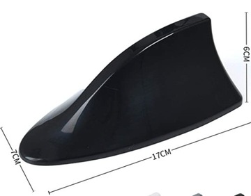 FM АНТЕННА SHARK FIN С УСИЛИТЕЛЕМ, ЧЕРНАЯ