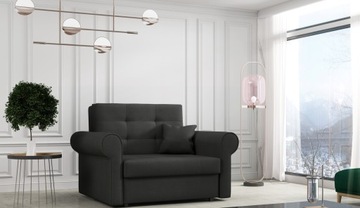 pikowana sofa VIVA I SILVER tapczanik ze schowkiem
