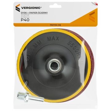 ДИСК С ХВОСТОВИКОМ-ЛИПУЧКОЙ 150мм ДЛЯ ШЛИФРОВАЛЬНИЦЫ И ДРЕЛИ + 10 шт бумаги