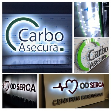 Echo Halo Логотип Буквы со светодиодной подсветкой Рекламный светодиод