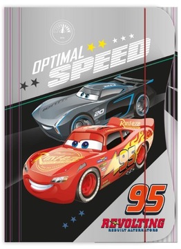 CARS TECZKA A4 Z GUMKĄ DLA CHŁOPCA BOY AUTO CAR
