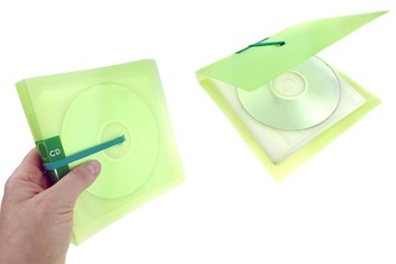 Etui na 12 płyt CD/DVD tworzywo zamykane na gumkę
