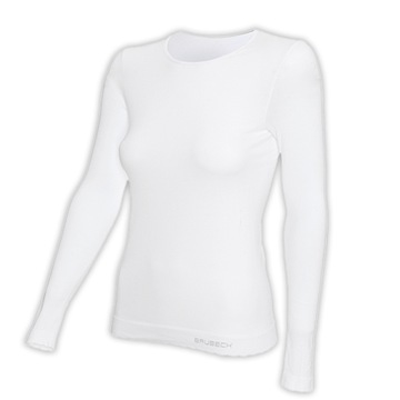 Bezszwowa damska koszulka BRUBECK Comfort Cotton L