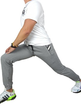 СПОРТИВНЫЕ БРЮКИ МУЖСКИЕ, хлопок, КАРМАНЫ, МОЛНИЯ, модный ПРЕМИУМ, XXL