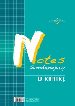 NOTES SAMOKOPIUJĄCY W KRATKĘ 40 kartek 1 szt.