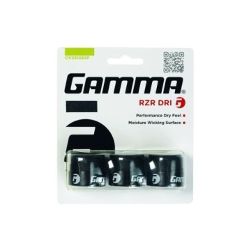 Owijki wierzchnie suche GAMMA RZR DRI Overgrip Czarne 3 szt