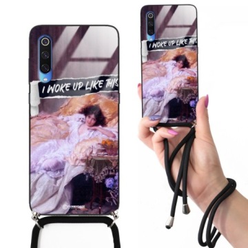 Pouzdro Pro Xiaomi Mi 9 Crossglam Černá Šňůra Moderní Elegantní Vzory